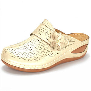 Women's Wedge Hollow Breathable Slippers