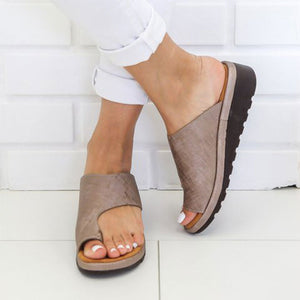 women's solid color toe sandals