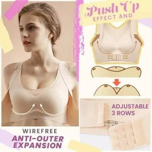 Seamless Front Buckle Support Bra