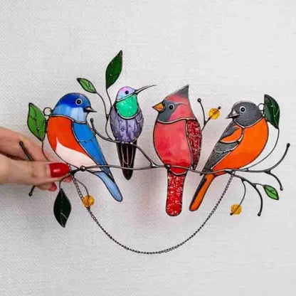 Birds Stained Window Hangings